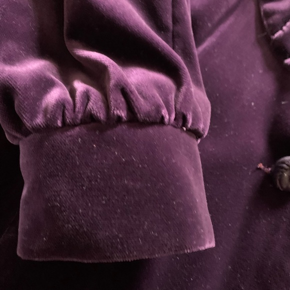 Vintage custom made velvet car coat - lined - Picture 9 of 10